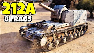 WoT 212A Gameplay ♦ 5k Dmg 8 Frags ♦ SPG Arty Review