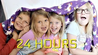 24 Hours in a Blanket Fort!