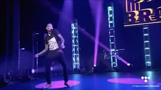 Chris Brown performing "Flipmode" with Fabolous (Tidal Pop Up Show 2017)