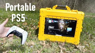 Building A Portable PS5 For Gaming On The Go - Full Build + Fallout 4 Forest Gaming Test