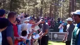 Stephen Curry signing at 2016 Lake TAhoe American Century golf event