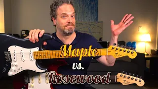 Can You Hear the Difference? - Maple vs Rosewood Guitar Fretboards