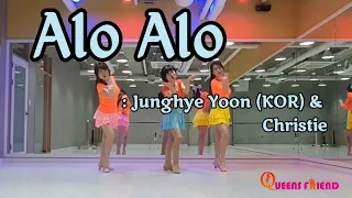 Alo Alo Line Dance l Improver l 알로 알로 라인댄스 l  윤정혜. with Christie