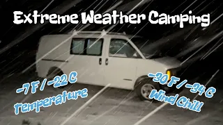 Extreme Weather Camping  Winter Storm “Elliott“