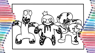 RAINBOW FRIENDS But They're CORRUPTED Coloring Pages / ROBLOX / Tobu - Memory Lane [NCS Release]