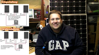 Inselsolaranlage || Panelverschaltung per Grafik erklärt (String/Parallel)