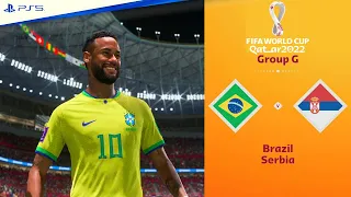 FIFA 23 - Brazil vs. Serbia - FIFA World Cup 2022 Group Stage Match | 4K