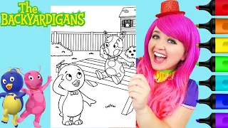 Coloring The Backyardigans | Uniqua & Pablo | Markers