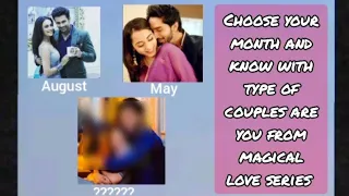 couples character in month wise from magic love story #coolzone #girl #monthwise #