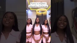 TWINS VS TRIPLETS TELEPATHY CHALLENGE