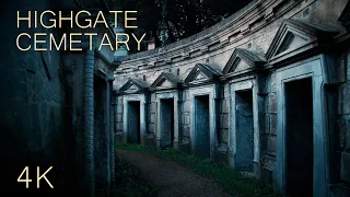 Alone in a haunted gothic cemetary | Highgate Cemetary, London, England | 4K ASMR