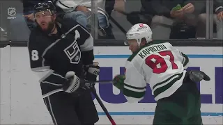 Kirill Kaprizov hits Doughty's face with a stick and gets a major penalty (8 nov 2022)