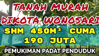 JUAL TANAH MURAH DITENGAH KOTA SHM 450M² DIWONOSARI GUNUNGKIDUL CUMA 190 JUTA#investasiproperti