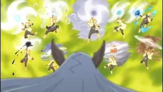 Naruto Usa El Super Rasen Shuriken Estilo Bijuu  | Kakashi Salva A Sakura Usando El Susano Perfecto