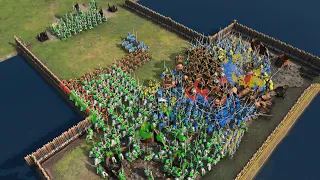 Age of Empires 4 - 4v4 MASSIVE CBA GUNNER ARMY | Multiplayer Gameplay