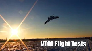 VTOL Tailsitter test flights