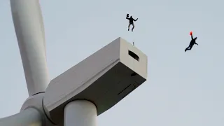 BASE Jump - wind turbine 😎