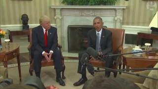 Obamas Treffen mit Donald Trump.                  [SYNCHRO-PARODIE]