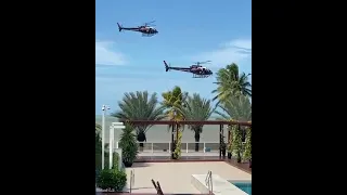 Na Paraíba temos 2 helicópteros. Vídeo da internet.