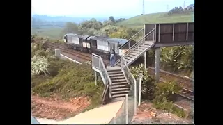 Reopening the Newstead line in 1995 before and after shots