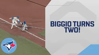 Cavan Biggio starts INCREDIBLE double play!