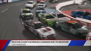 NASCAR Clash's schedule Changes due to weather