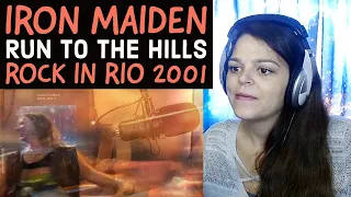 Iron Maiden  "Run to the Hills"  (Rock in Rio 2001)  -  REACTION