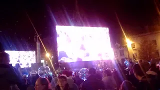 East 17 performs Stay Another Day at Mansfield Christmas Lights switch-on