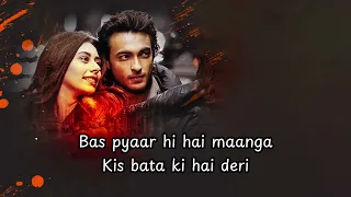 Akh Lad Jaave( Lyrics ) | Loveyatri | Aayush S | Warina H |Badshah,Tanishk Bagchi,Jubin N,Asees K