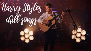 chill harry styles songs || to study, work, sleep or relax + background rain sound