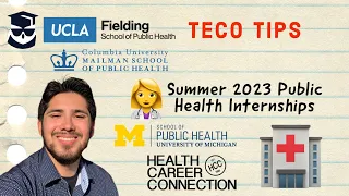 Summer 2023 Public Health Internships