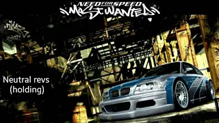 BMW M3 GTR (E46) - NFS MW Engine Sounds