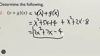 OPERATIONS ON FUNCTIONS (Adding, Subtracting, Multiplying and Dividing of Functions)