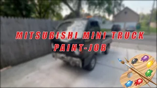 Imported 90s Japanese Kei Mitsubishi Mini Truck Paint Job