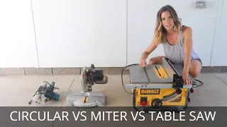 Table Saw vs Miter Saw vs Circular Saw Basics | How to Choose a Type of Saw | This or That DIY