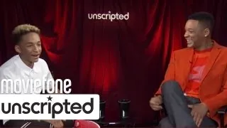 Jaden Smith Makes Fun Of His Dad | 'After Earth' Unscripted | Moviefone