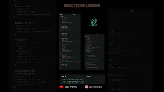 React JS icon Spinner Animation CSS #shorts #shortsvideo