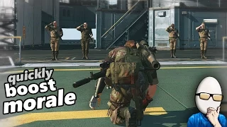 Metal Gear Solid V - Quickly Boost Staff Morale Tip Mother Base MGS5