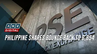 Philippine shares bounce back to 6,854