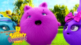 Soprando bolhas | As Aventuras de Sunny Bunnies | Desenhos Animados Infantis