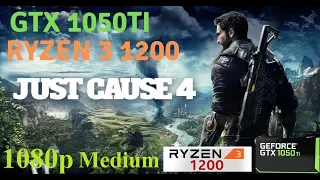 Just cause 4: GTX 1050Ti + Ryzen 3 1200- 1080p Medium settings- BENCHMARK PC