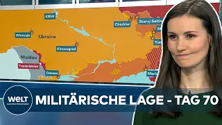 UKRAINE-KRIEG Tag 70: FRONTVERLAUF - Die aktuelle militärische Lage