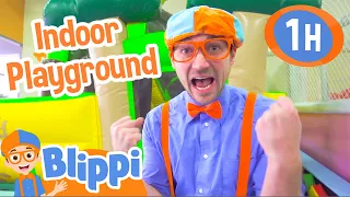 Blippi Visits an Indoor Playground (Kids Time) | 1 HOUR OF BLIPPI TOYS | Educational Videos for Kids