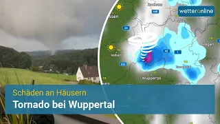 Tornado bei Wuppertal: Einige Schäden und umgestürzte Bäume