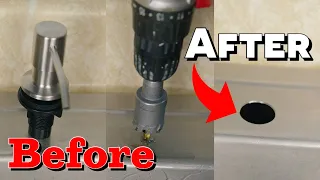 How To Drill Hole Any Sink Easy Simple