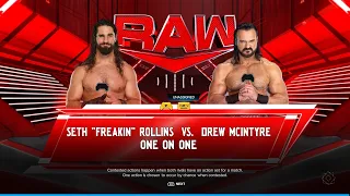 WWE 2K24: Seth Rollins vs Drew McIntyre
