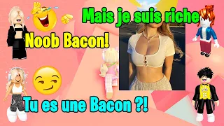 HISTOIRE ROBLOX | Mes amis changent d'attitude lorsqu'ils savent que je suis une Bacon célèbre 👑