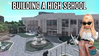 BUILIDNG A BLOXBURG HIGH SCHOOL | roblox