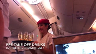 Emirates A380 Business Class London to Dubai EK006 Flight Review