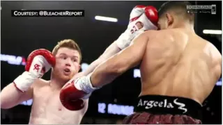 Canelo Alvarez stops Amir Khan in 6th round